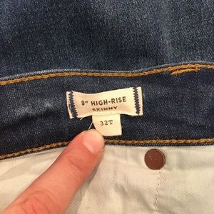 Madewell Tall 9” High Rise Skinny in Patty Wash